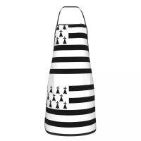 Breton Brittany Flag Apron Cuisine Cooking Baking Painting Aprons Kitchen Antifouling Tablier for Men Women