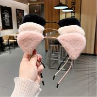 Cat Ears Headband for Women Cartoon Plush Hair Band Anime Cosplay Cute Face Wash Hair Hoop Headware Girls Hair Accessories