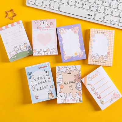 100Page Cartoon Memo Student Hand Account Notes Tearable Kawaii Message Notebook Office School Supplies