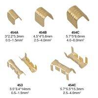 Red Copper Cold-pressed Terminal Connector Crimping Buckle U/C Shape Wire Clamp Terminals 453 453C 454A 454B 454C Electrical Circuitry  Parts