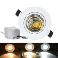 2นิ้วค่ะ3นิ้วค่ะ COB LED Rfit Downlight 5W10W โคมดาวน์ไลท์ CRI 90มุมลำแสง24เงินสีดำสีขาว CCT 3000 6000K *