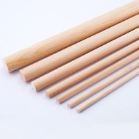 50pcs Model Round Wooden Stick Food Ice Lollies for Crafts Making Cake Dowel DIY Durable Dowel Building Model Woodworking Tool