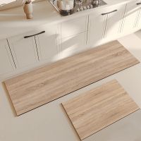 Oilproof Kitchen Mat PVC Absorbent Long Kitchen Rug Non-Slip Bathroom Living Room Carpet Decoration Foot Mat Kitchen Supplies