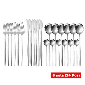 Pure silver hot sale cutlery set