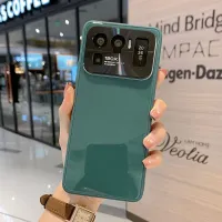 ใหม่สำหรับ Xiaomi 11 Ultra Pro Mi11 Liquid Soft ซิลิโคน Smooth Glass กระเป๋ามือถือเคสโทรศัพท์ฝาครอบป้องกันเลนส์โลหะ Protect