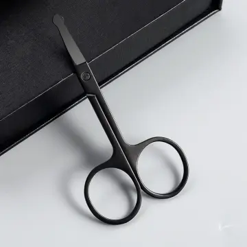 1Pc Stainless Steel Small Cosmetic Scissors Eyebrow Trimming Pointed Round  Head Small Scissors Beard Shaving Beauty Scissors