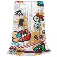 Splatoon Game Plaid Blankets Sofa Cover Flannel Printed Collage Anime Multifunction Soft Throw Blankets for Bedding Travel Quilt