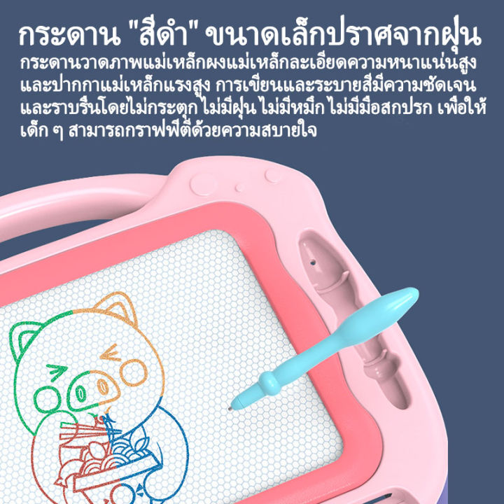 กระดานแม่เหล็ก-4สี-กระดานเขียนลบได้-กระดานวาดรูป-ของเล่นเด็ก-เสริมพัฒนาการ