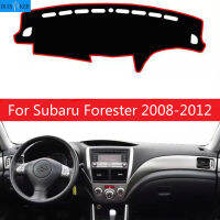 【CW】สำหรับ Subaru Forester 2008 2012ฝาปิดแผงควบคุม Sun Shade ไม่ลื่นพรมกันลื่นพรมสติกเกอร์รถอุปกรณ์ตกแต่งภายใน ร้อน 1 1