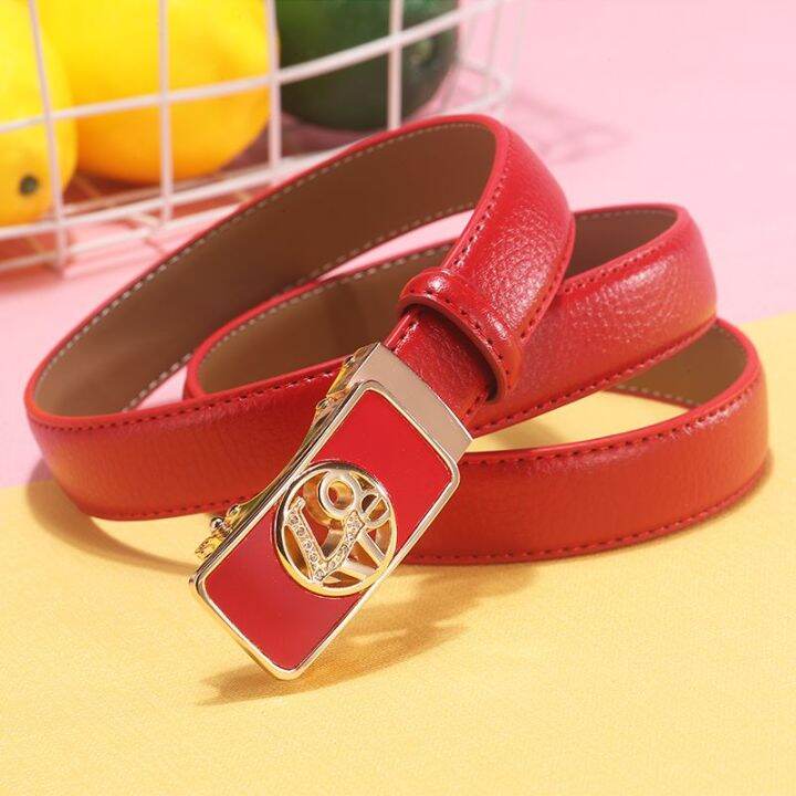 เข็มขัด-bm-สำหรับผู้หญิงเข็มขัดลายธงสิงโตแบบโบราณเข็มขัดกางเกงแฟชั่นแบบเรียบง่ายเข็มขัดผู้หญิงแนวโน้มแฟชั่นเข็มขัดสานหัวเข็มขัดอัตโนมัติใหม่เข็มขัดผู้หญิงสีขาว