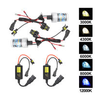 35วัตต์55วัตต์ HID ซีนอนไฟหน้าชุด12โวลต์ H1 H3 H7 H11 9005 9006 4300พัน6000พัน8000พัน12000พันซีนอนหลอดไฟที่มีมินิบัลลาสต์จุดระเบิด