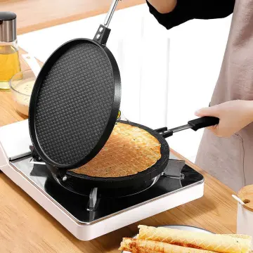 Stovetop Crepe Maker Non-Stick Egg Rolls Pan Ice Cream Cone Maker