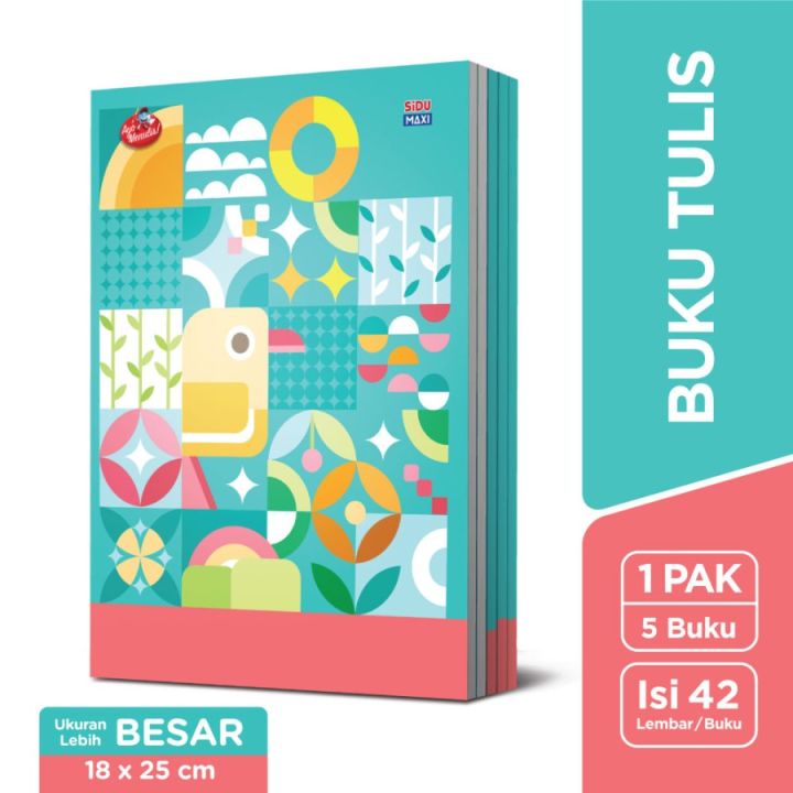 SIDU Maxi Buku Tulis 42 Lembar - 1 Pack ( 5 Buku ) | Lazada Indonesia