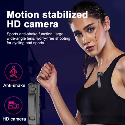 Mini Camera Full HD 1080P Camera Small Memory Card Free DV Video Recorder with 180 ° Rotating Lens