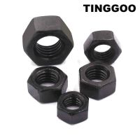 2/50pcs M1.6 M2 M2.5 M3 M3.5 M4 M5 M6 M8 M10 M12 M14 M16 Black Oxide Colour Carbon Steel Hexagon Hex Nut DIN934 Nails  Screws Fasteners