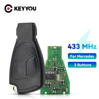 KEYYOU 433เมกะเฮิร์ตซ์3ปุ่ม NEC กุญแจรถ Fob สำหรับ Benz B C E ML S CLK CL 3B 3BT 1996-2005 Complte กุญแจรีโมทคอนล