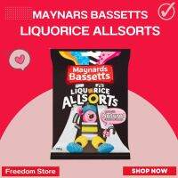 ขายดีที่สุด พร้อมส่ง Maynars Bassetts Liquorice Allsorts Bag 190g บาสเซตต์ ลีคริซ ออลโซส์ แบบถุง 190กรัม