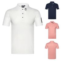 FootJoy Golf short-sleeved clothing golf mens breathable T-shirt perspiration top POLO shirt ball clothing PXG1 Callaway1 FootJoy J.LINDEBERG PearlyGates✱♣