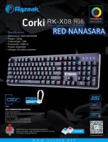 Razeak Corki RGB Mechanical คีย์บอร์ดเกมส์มิ่ง รุ่นRK-X08