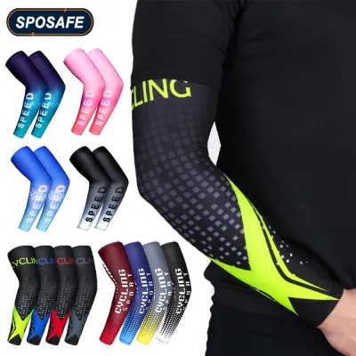 2Pcs/Pair Sports Cycling Arm Sleeves Anti-UV Sun Protection UPFArm Compression Cover for Running Basketball Football Fishing