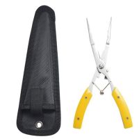 Multi-Purpose Fishing Pliers Comfortable ABS Grips with Storage Bag Lanyard for Freshwater or Saltwater Fishing