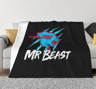 （Contact customer service for customization）03（in stock）Vintage Mr Game Blanket Wool Funny Four Seasons Mr Game Beast Portable Throwing Blanket Car Bed Plush Thin Duvet（Can send pictures for customization）03