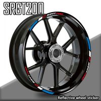 ❡ Reflective Motorcycle Accessories Wheel Sticker Inside of Hub Decals Rim Stripe Tape For Aprilia SRGT200