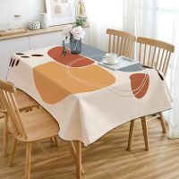 Nordic Style Abstract Tablecloth Oxford Cloth Table Cloth Waterproof Rectangular Table Cover for Kitchen Living Room скатерть