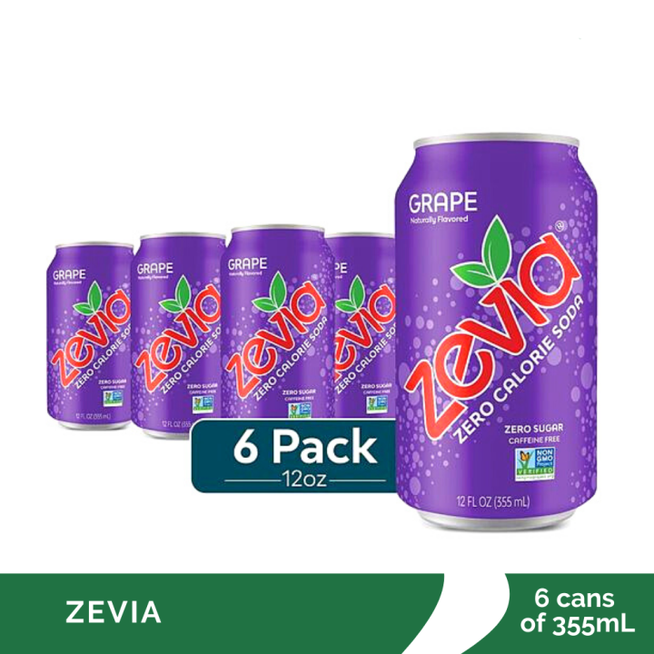 Zevia Grape Soda Bundle of 6 (355mL) Lazada PH