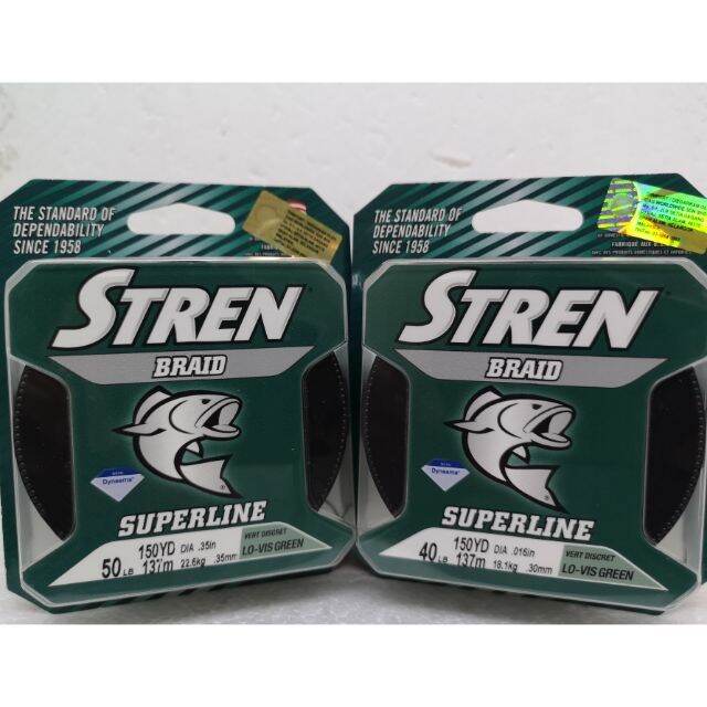 STREN SUPERLINE BRAID FISHING LINE (MADE IN USA) Lazada