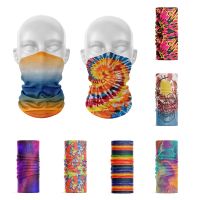 【YF】 Fashion 3D Rainbow Color Bandana Women Headscarf Skull Headband Unisex Headwear Sports Cycling Face Dustproof Hair Accessories