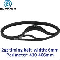 GKTOOLS C-10 3D Printer GT2 6mm Closed Loop Rubber 2GT Timing Belt Length 410 420 426 430 436 440 444 450 460 466mm