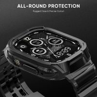 ❈卐✻ New Apple Watch Ultra Glacier Integrated Transparent Jacket Watch Band 49mm Armor Protection