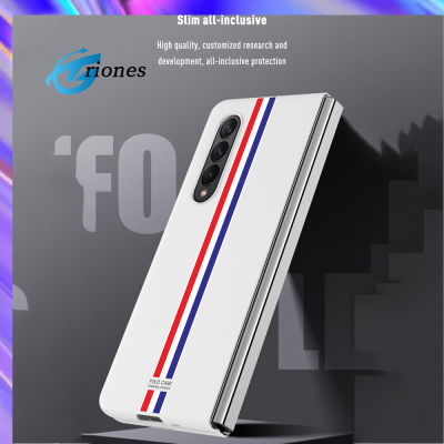 เปลือกแข็งหน้าจอพับได้พิมพ์ลาย Fold3เคสโทรศัพท์มือถือใช้ได้กับ Samsung Z สำหรับ Galaxy ฝาครอบป้องกัน