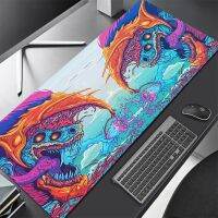 แผ่นรองโต๊ะ Hyper Beast PC อุปกรณ์เครื่องเกมคอนโซล แผ่นรองเมาส์ขนาดใหญ่ แผ่นรองเมาส์ Xxl คีย์บอร์ดเย็น