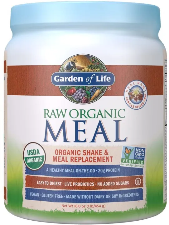 Garden of Life Raw Organic Meal Replacement Powder Vanilla Chai, 14