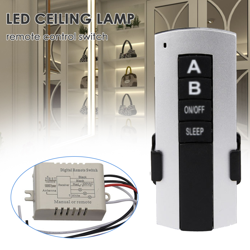 1/2/3 Channel Switch ON/OFF 110/220V Wireless Remote Control Switch Receiver Transmitter for Lamp Light Electrical Equipments