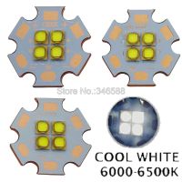 【☃】 Correct Engineering Service Limited 3V / 6V / 12V 4ชิป LG3535 4ชิป4-18W LED Emitter Cool White Warm White 450nm แทน MKR XHP50 20มม. ทองแดง