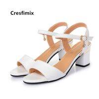 Cresfimix Sandalias De Mujer ผู้หญิงแฟชั่นฤดูใบไม้ผลิ Amp;