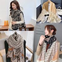 Hot sell Han Guodong gate hot style cotton and linen scarf warm fashion female new winter joker H letters scarf shawl