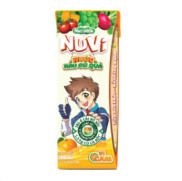 NutifoodThùng 48 Hộp 180ml NuVi Nước Rau Củ Quả vị cam dâu