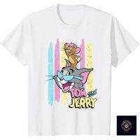 O now เวลา a สวยๆน่ารักเสื้อยืด พิมพ์ลายธีม Tom And Jerry 90s สําหรับเด็กผู้ชาย ผู้หญิง อายุ 1-12 ปีชุดลำลองแฟชั่นสไตล์เรีย SIZE:S-5XL