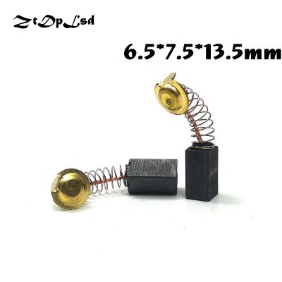 【YF】 ZtDpLsd 2 Pcs/Pairs 6.5x7.5x13.5mm Mini Drill Electric Grinder Replacement Carbon Brushes Spare Parts for Rotary Tool