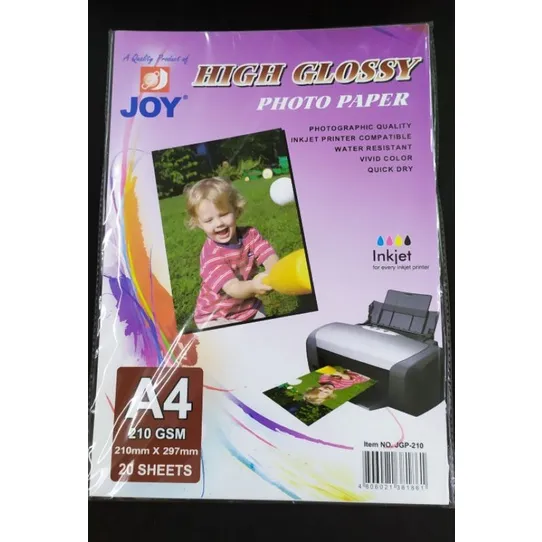 High Glossy PHOTO PAPER 20SHEETS A4 | Lazada PH