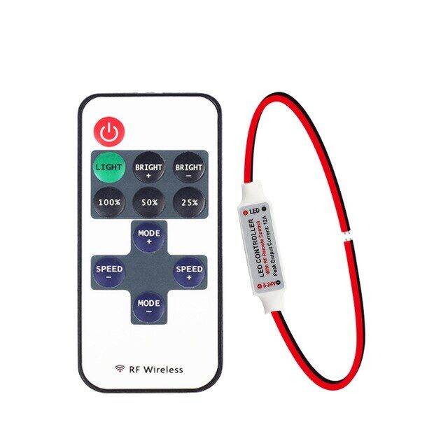 worth-buy-dimmer11key-led-dc-5-24v-รีโมทคอนโทรล-rf-ขนาดเล็กสำหรับแถบแอลอีดีสีไฟ5050-3528-2835-5730-5630