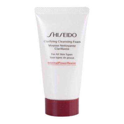 Shiseido InternalPowerResist Clarifying Cleansing Foam (For All Skin Types) 50 ml โฟมล้างหน้าสำหรับทุกสภาพผิว ขจัดสิ่งสกปรกได้หมดจด