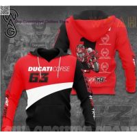 Unisex Hoodies Pull Over Sweatshirts 3D for Ducati Print Hooded Tops