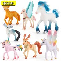 Simulação Animal Modelo Pegasus Unicórnio Fada Cavalo Pvc Animais Figuras De Ação De Educacional Cognão Brinquedo Para Crianças Presente Natal