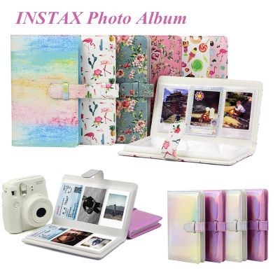 Instax อัลบั้มขนาดเล็ก Foto Filem 96กระเป๋า PU Kulit Gambar Kuntuk Fujifilm Instax Mini 11 8 9 7 Mini Filem 3 Inci อัลบั้มรูป