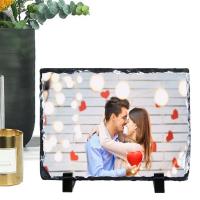 Sublimation Slate Blanks Heat Transfer Rock Photo Frame Photo Frame Novelty For Wedding Birthday Suitable For Desktop Home